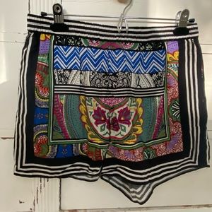 Anthropologie shorts size small colorful fiesta